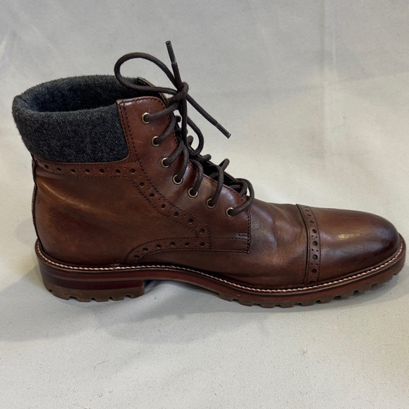 ✨ Johnston & Murphy 1850 “Karnes” Cap Toe Leather Boots | Size 10.5 main image 7